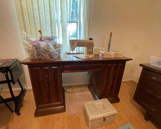 Sewing Machine in cabinet