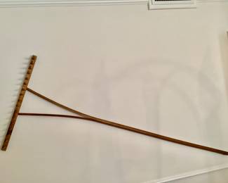 Decorative hay rake