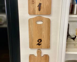 Numbered Cheese Boards