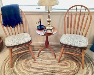 (4) Farmhouse Cattails Dining Chairs 