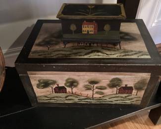 Decorative and painted box