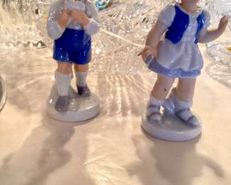 Porcelain Dutch Boy and Girl Figurines 