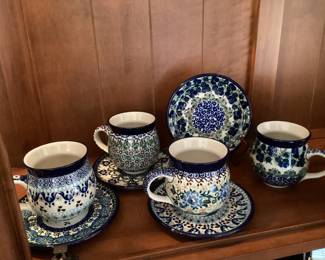 Blue Rose Pottery bought in Poland