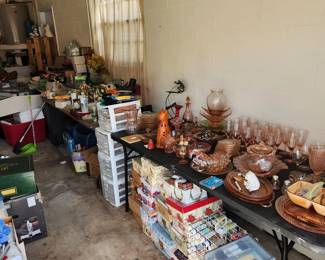 Antique Glasses and Plates