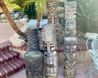 Wooden Tikis