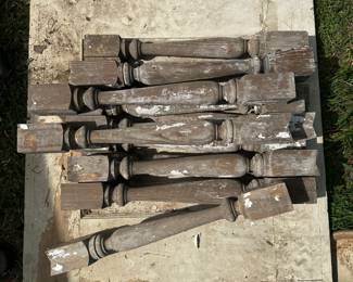 Salvaged Railing Posts