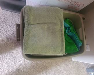 this home has lots and lots of towels