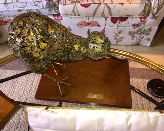 Kiwi bird made of keys