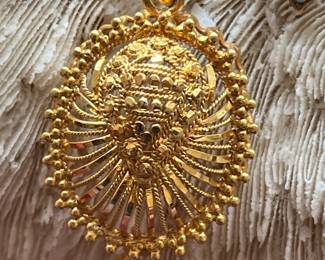 Vintage high karat pendant. 