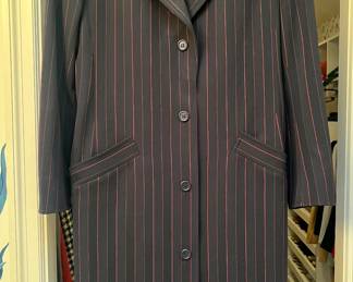 Classic YSL Red striped black coat. 