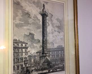 Piranesi etching Colonna Antonina 