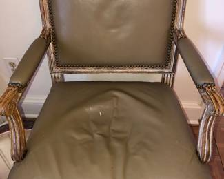 Set of six dining chairs, 2 arm chairs