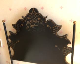 Pair of Tole twin headboards 