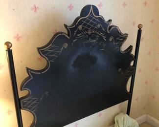 Pair of Tole twin headboards 