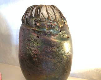 Mark Sudduth art glass vase