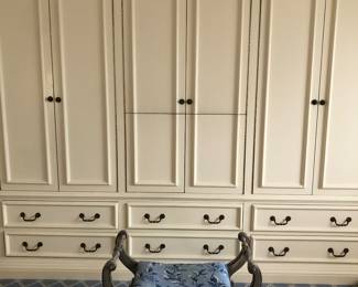 Very large one piece cabinet in background is for sale and is very inexpensive! 