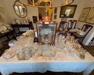 Antique cut glass crystal, Pressed glass, Bases, Serving Pieces, and more!