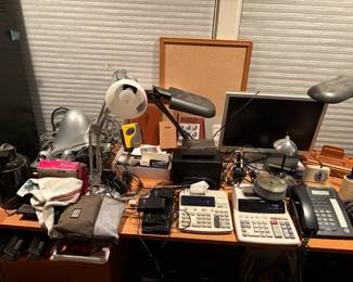 More office - lamps, calculators, monitors, file folders and more!