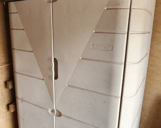 Large Rubbermaid storage cabinet