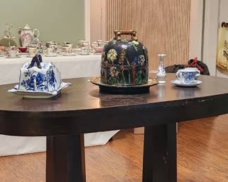 Empire library table with drawer