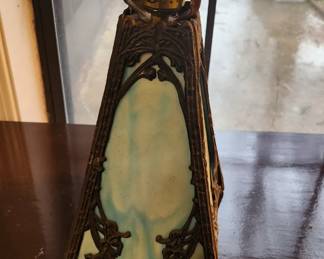 Homemade slap glass lamp