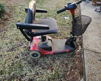 1 of 2 motorized scooters