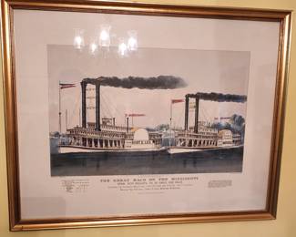 Framed lithograph