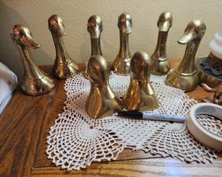 Brass bookends