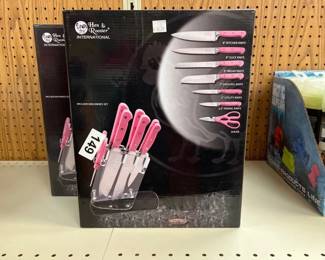 HEN AND ROOSTER KNIFE SET