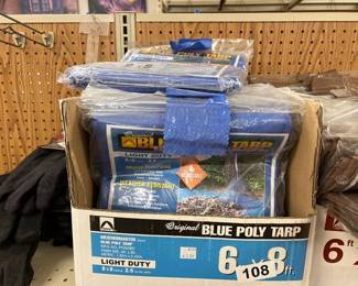 17 6X8 ORIGINAL BLUE POLY TARP