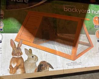 NEW BACKYARD HUTCH