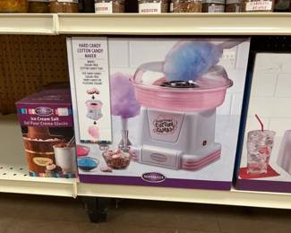 ICE CREAM SALT, HOT DOG ROLLER, COTTON CANDY ETC