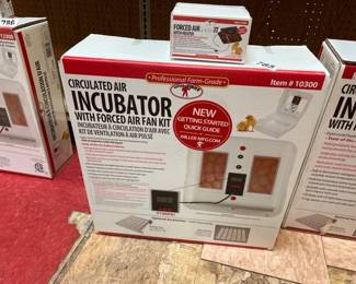 CIRCULATED AIR INCUBATOR WITH FORCED AIR FAN KIT