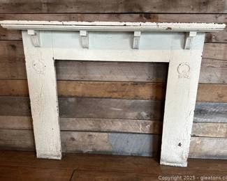 Antique Mantle with Chippy Paint