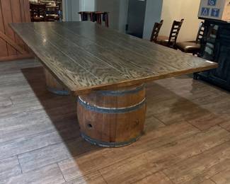 Wine Barrel Table 96in
