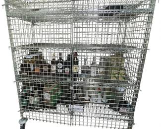 Mobile Rolling Security Locking Cage Storage