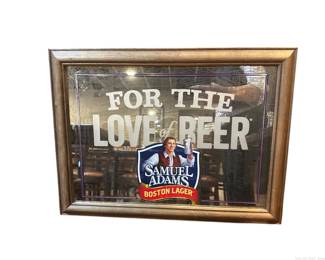 Samuel Adams Boston Lager Mirror Sign