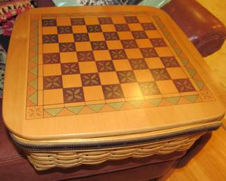 Wood/wicker game set