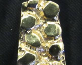 14K nugget pendant   14.6g