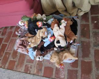 Over 100 beanie bables