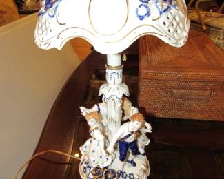 Dresden porcelain lamp