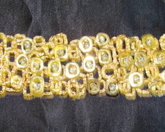 14K & diamonds bracelet    80g