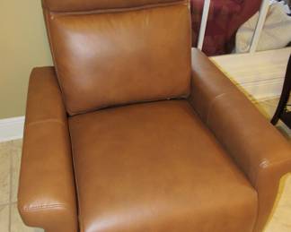 Electric leather recliner