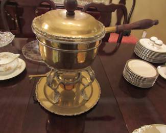 Heavy brass chafing set