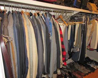 Lots of men's clothes & shoes