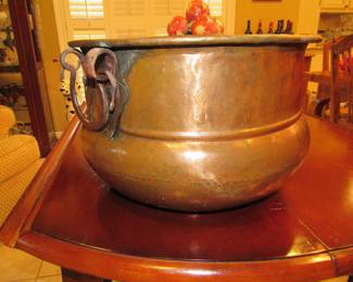 Heavy copper pot