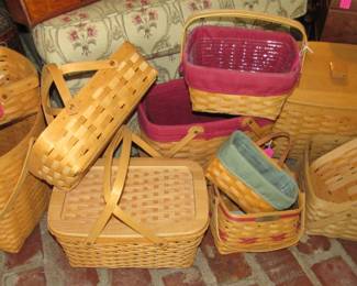 Signed & numbered Longaberger hand-made baskets
