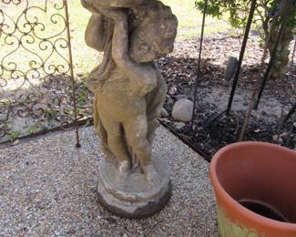 Unique concrete bird bath