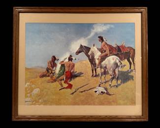 Frederick Remington "Signal Smoke" Lithograph