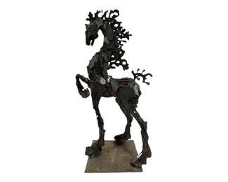Brutalist Horse Sculpture
